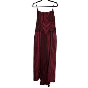 VTG Jessica McClintock Gunne Sax Dress Girls 13/14 Formal Festive Dark Romantic